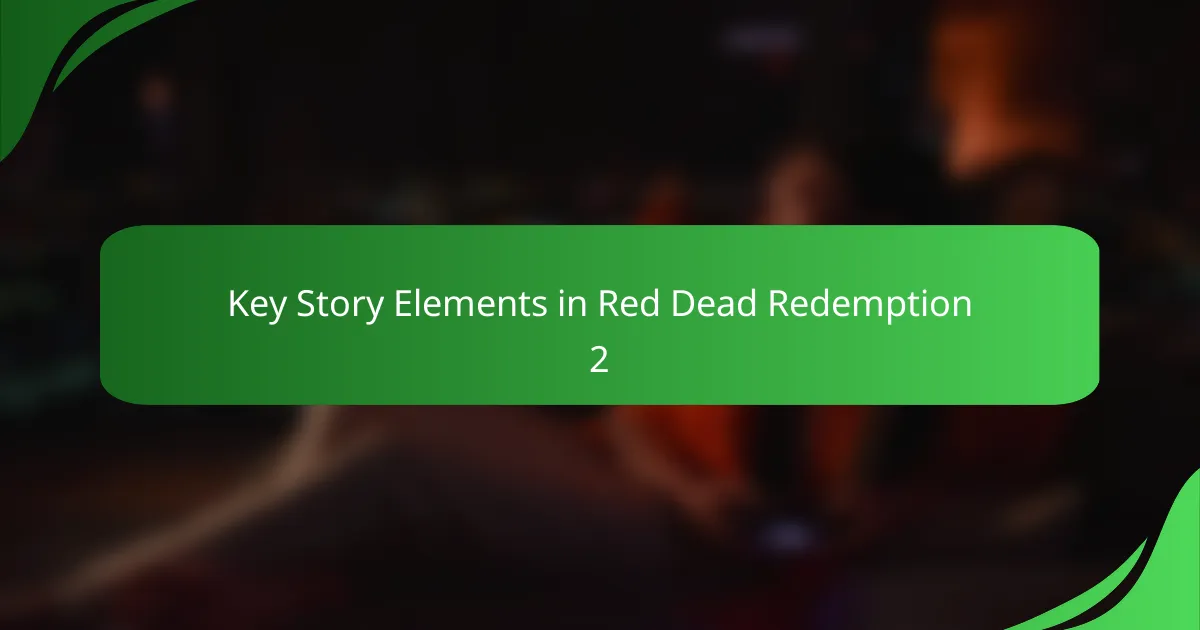 Key Story Elements in Red Dead Redemption 2