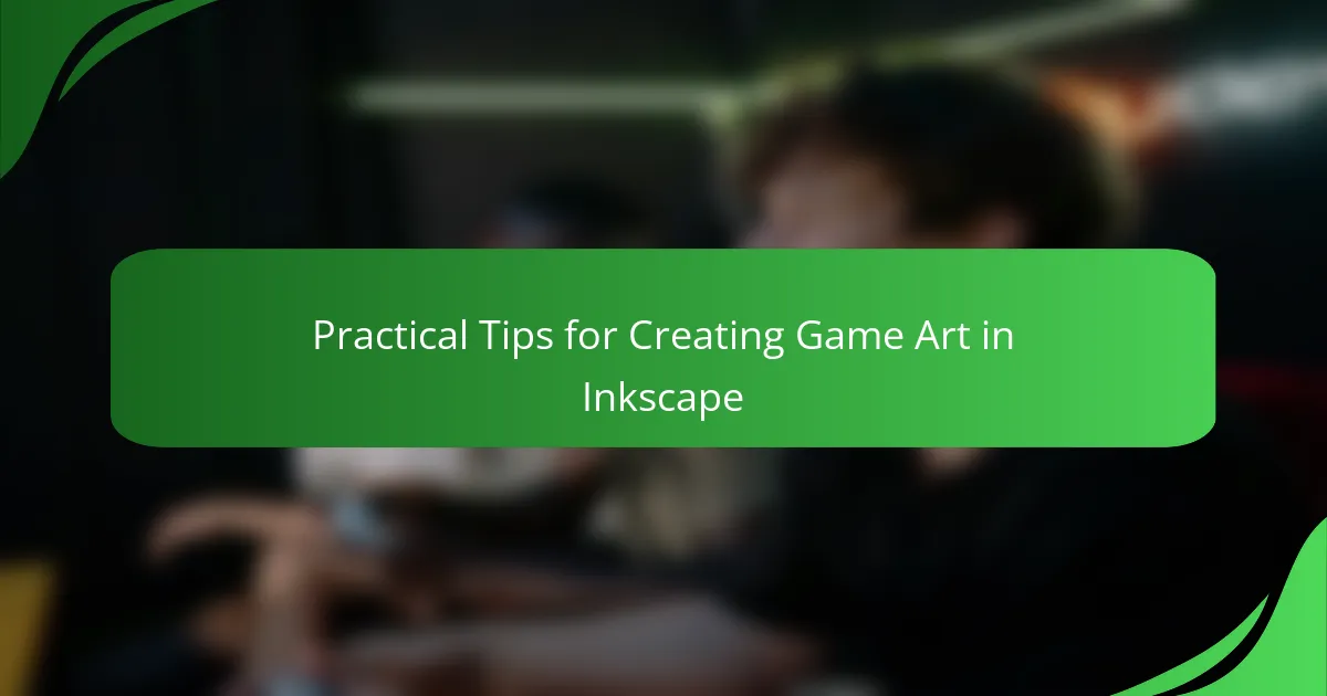 Practical Tips for Creating Game Art in Inkscape