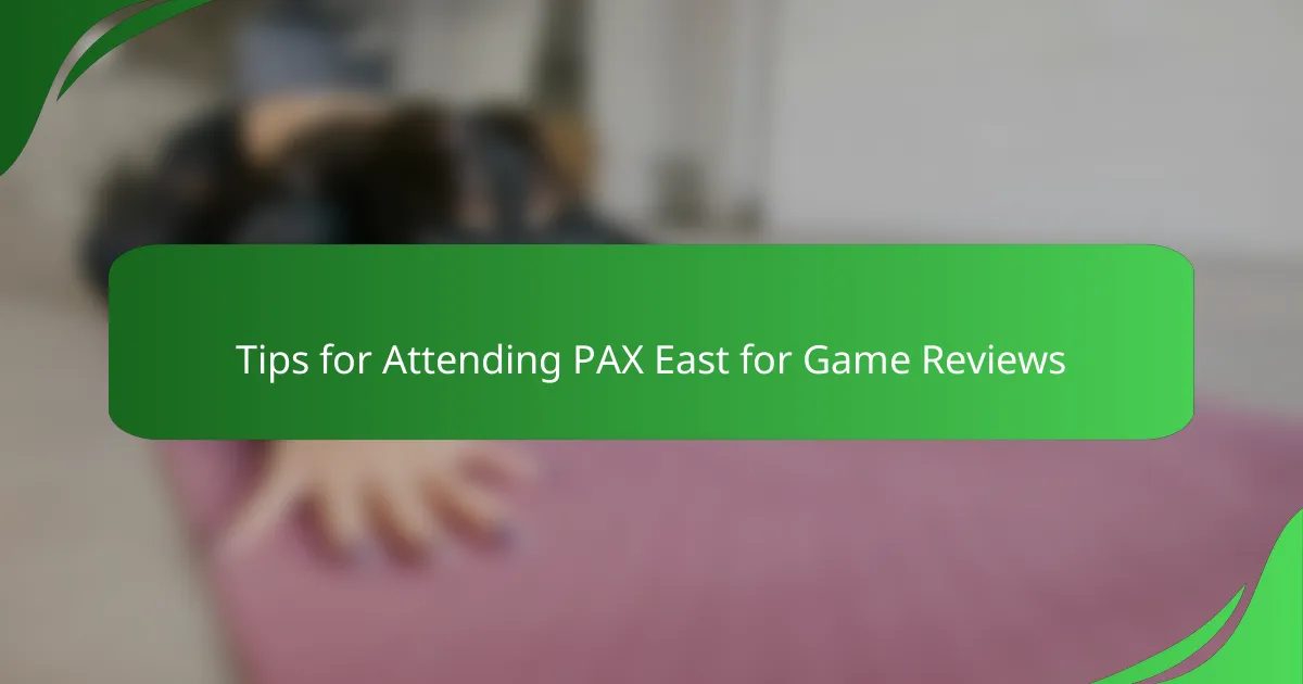 Tips for Attending PAX East for Game Reviews